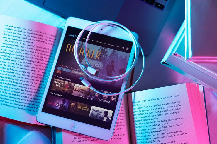 Futuristic technology background with digital elements